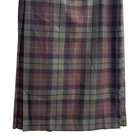 James Pringle Weavers Kilt Skirt Heathered Tartan Pleated Sz 14 Made in Scotland - Picture 6 of 8